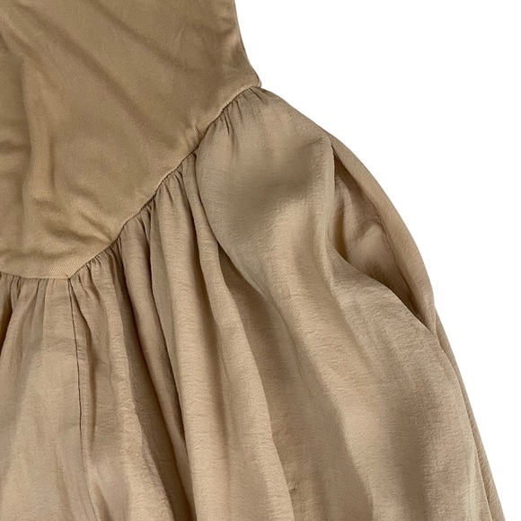 Commense Open Back Midi Tank Dress Apricot Beige - Picture 6 of 13